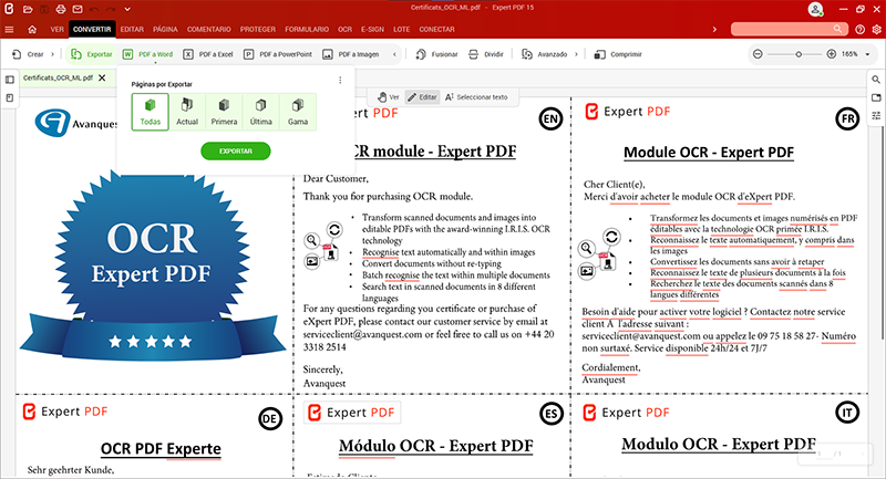Crea, edita y convierte archivos PDF