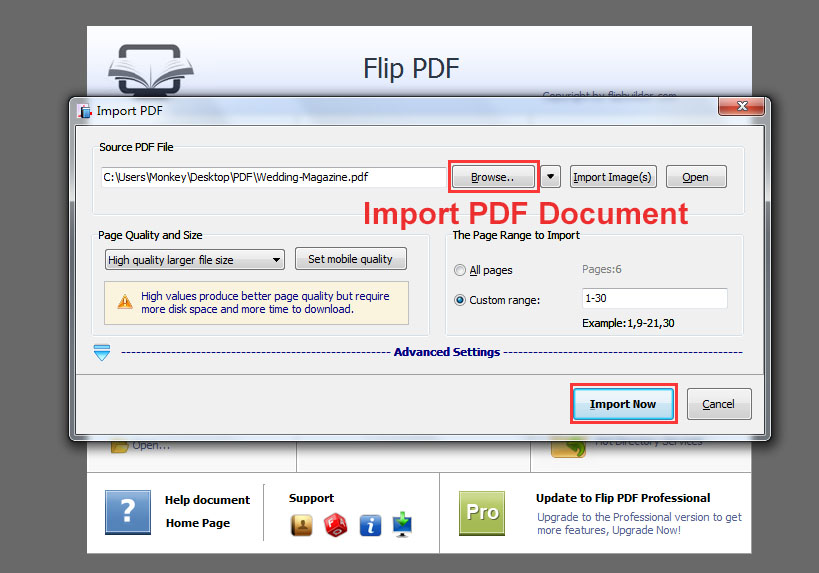 pdf flip all pages