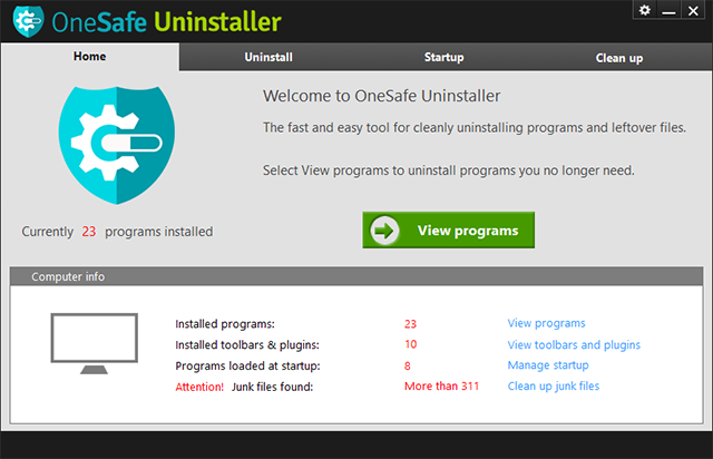 Completely uninstall programs, leftover files and privacy information easily !